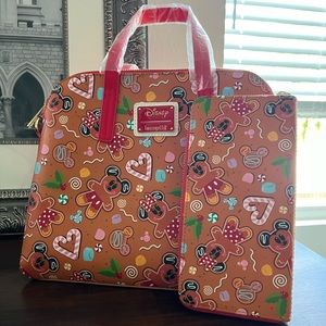 Loungefly x Disney Mickey & Minnie Gingerbread Crossbody & Wallet